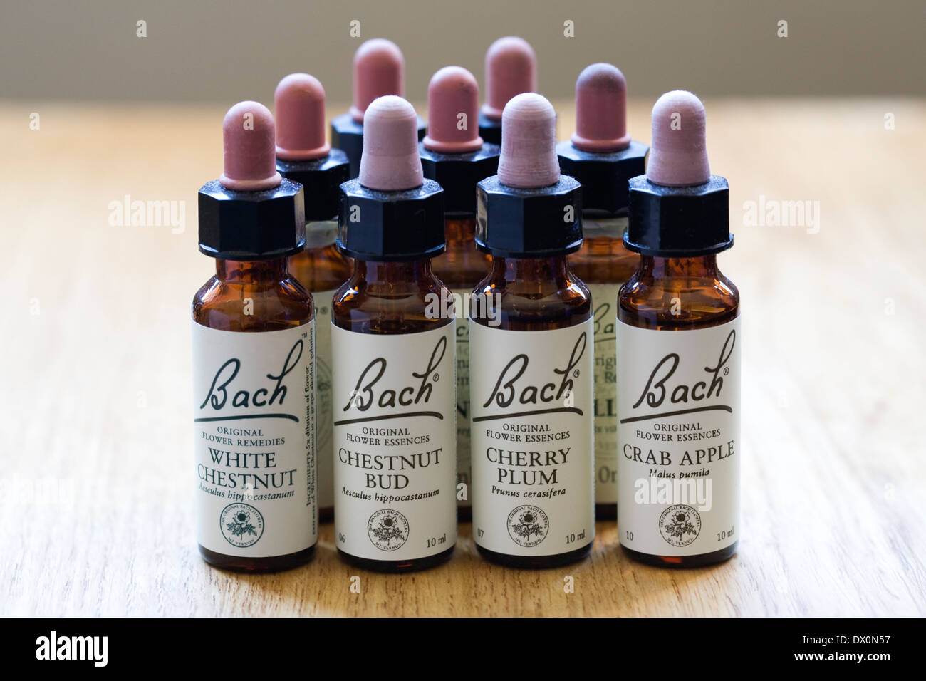 Bach flower remedy essences Stock Photo Alamy
