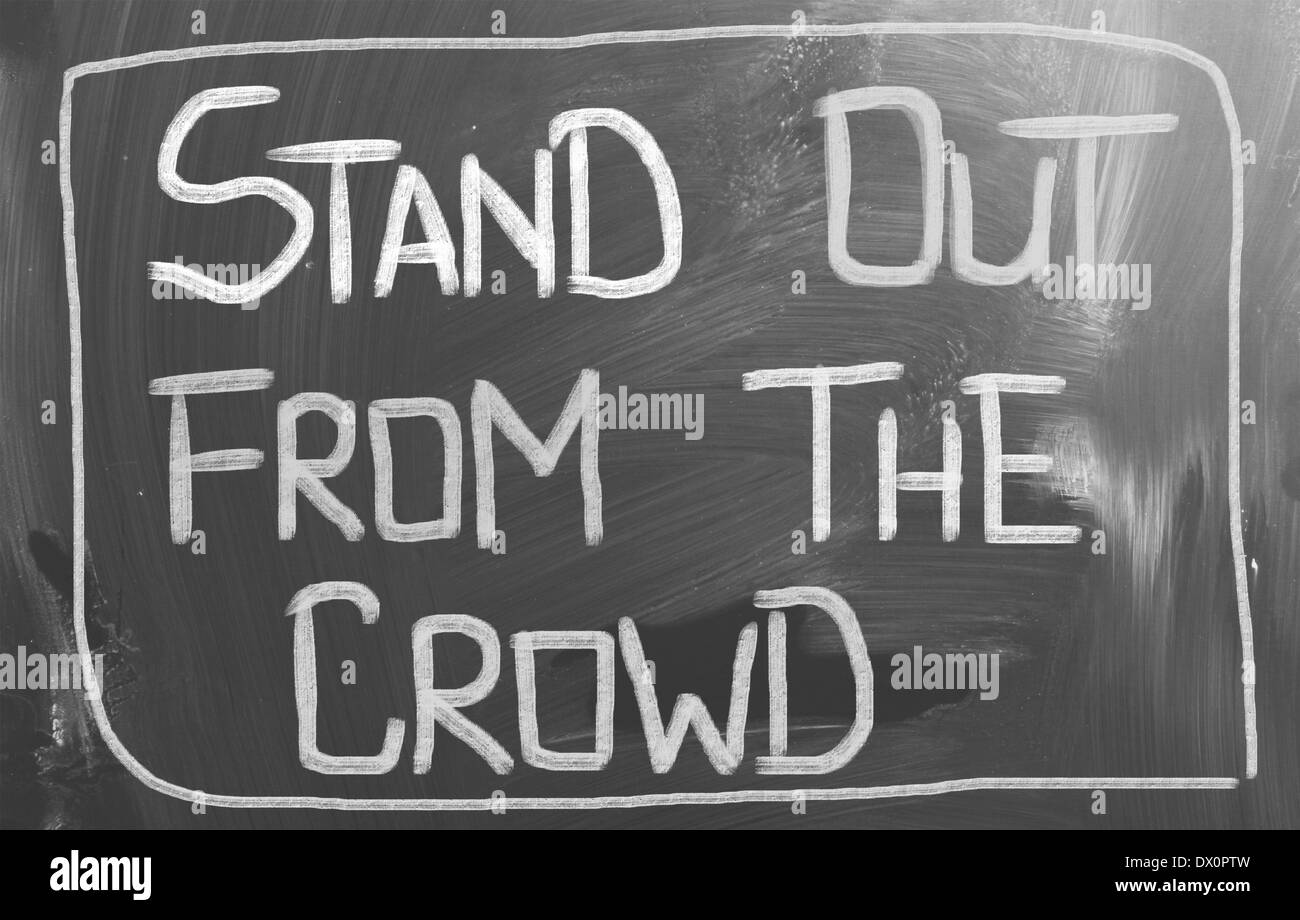 Stand Out From The Crowd Concept Stock Photo Alamy