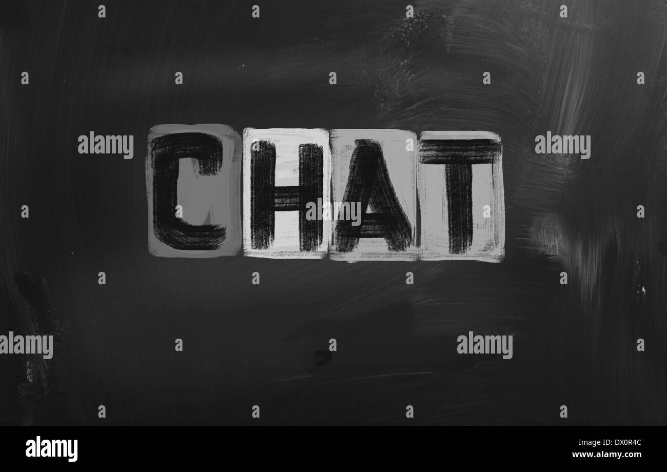 Live chat Black and White Stock Photos & Images - Alamy