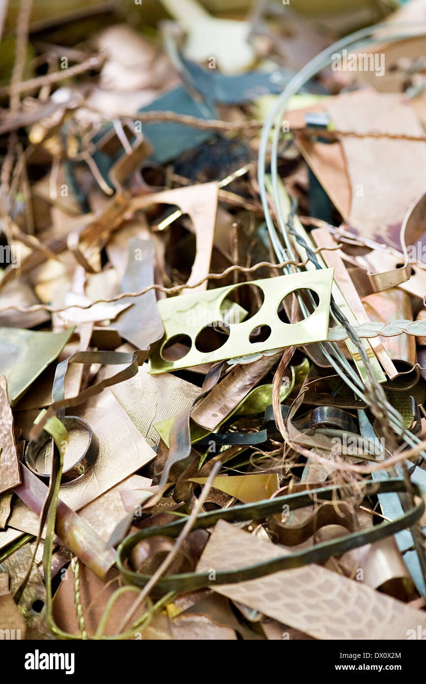 A pile of scrap metal Stock Photo