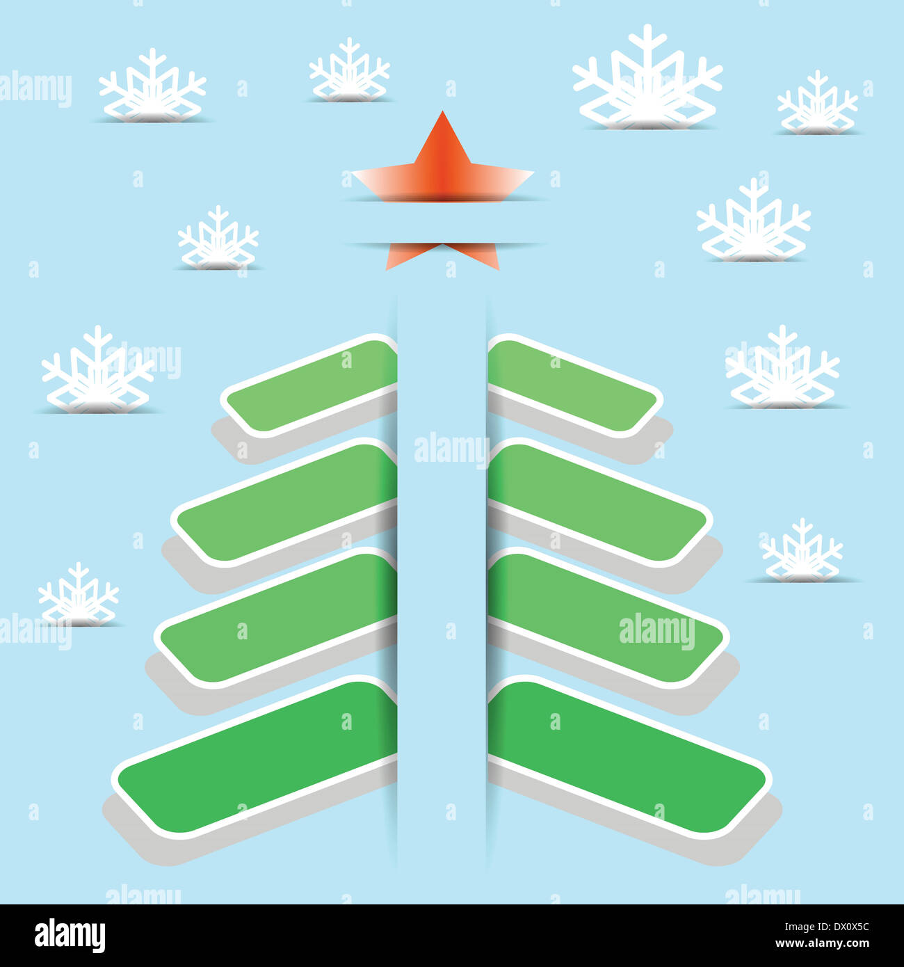 colorful illustration with abstract christmas tree for your design ...
