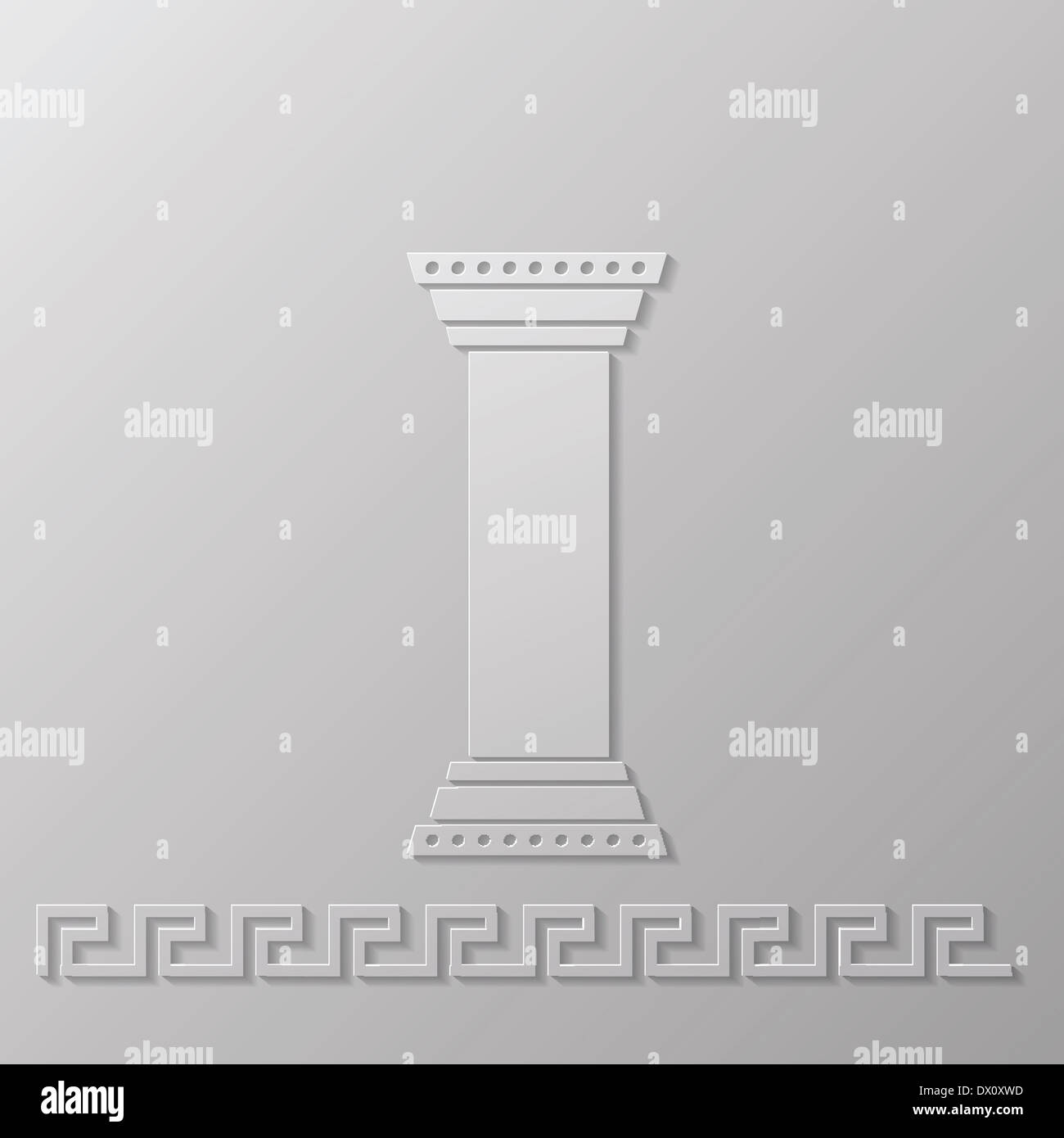 illustration with greek column for your design Stock Photo - Alamy