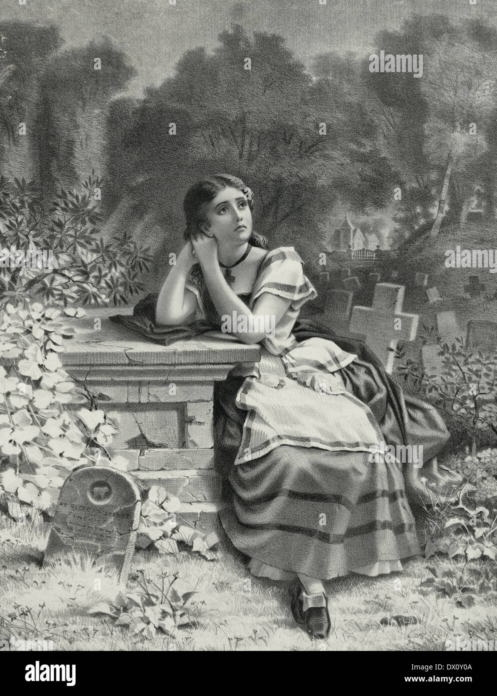 Evangeline, circa 1877 Stock Photo