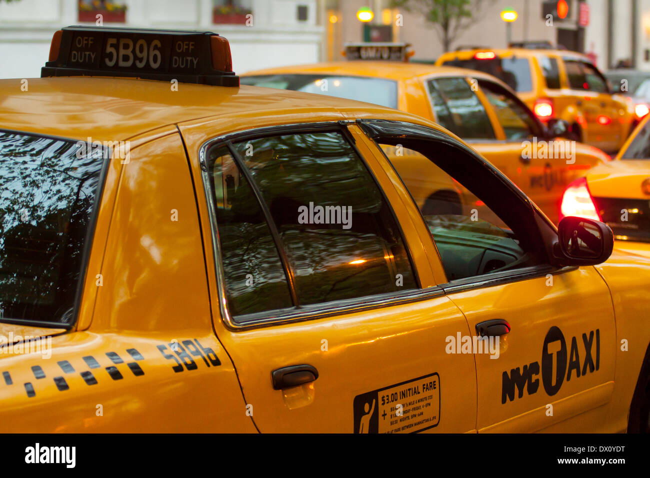 Traffic in New York City. Stock Photo