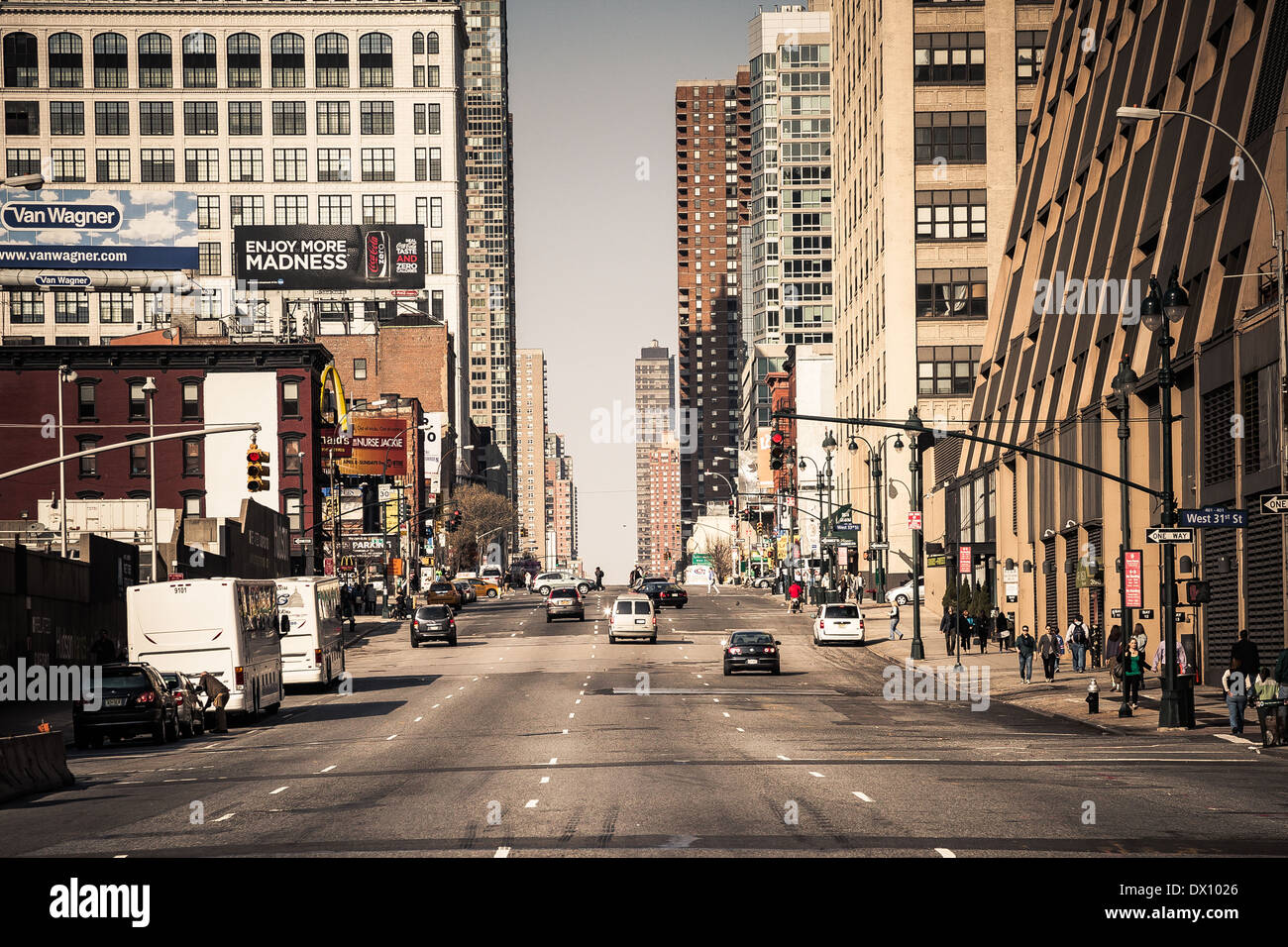 Street in New York City. Stock Photo