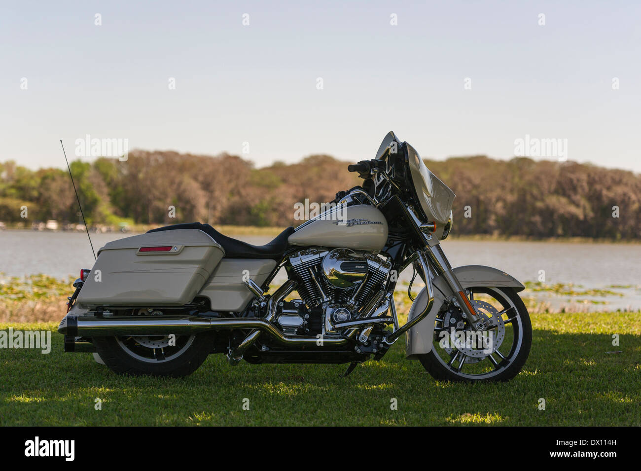 Harley Davidson 2014 Street Glide Special Motorcycle Stock Photo