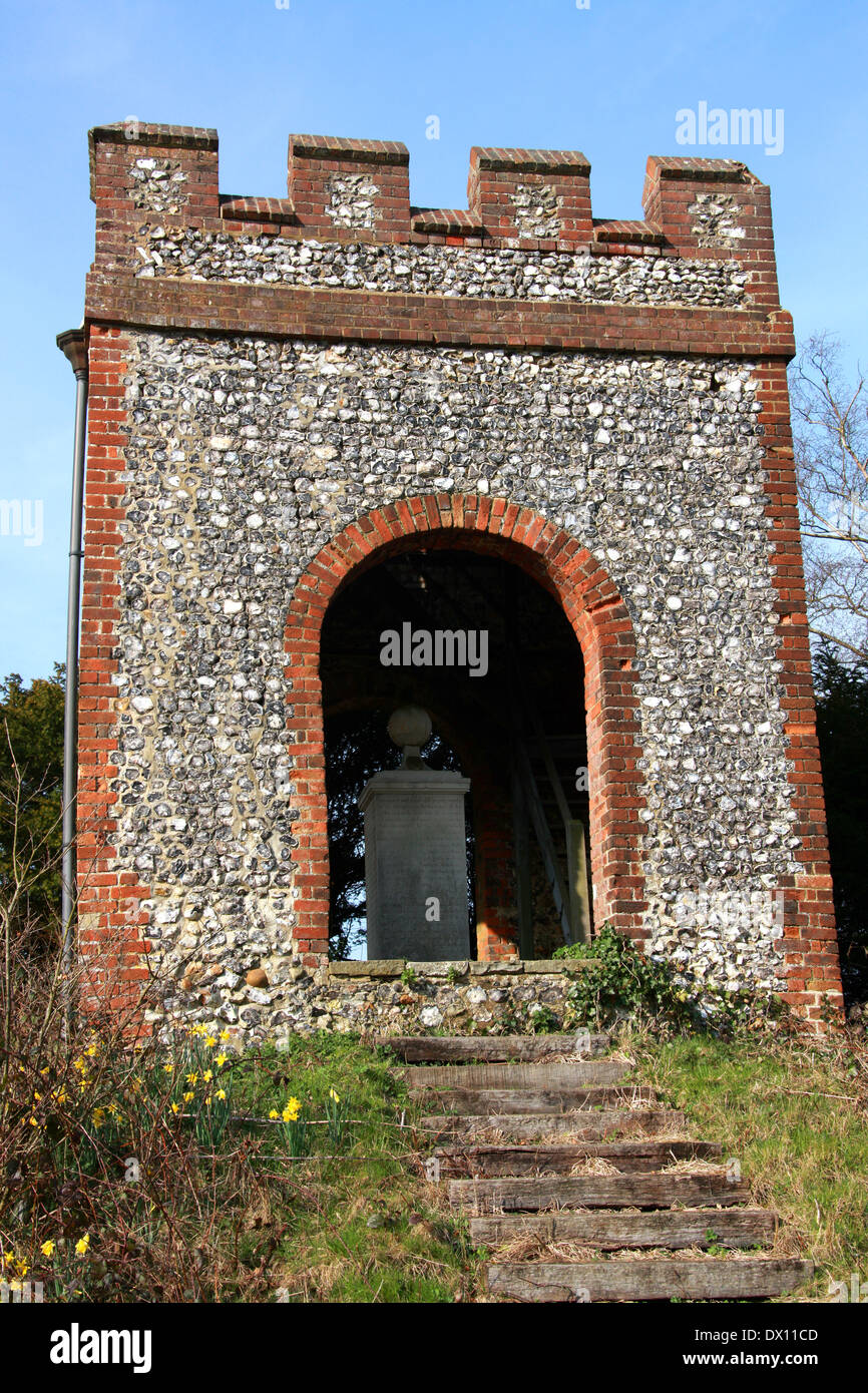 Captain James Cook Memorial, The Vache, Chalfont St Giles, Buckinghamshire. Stock Photo