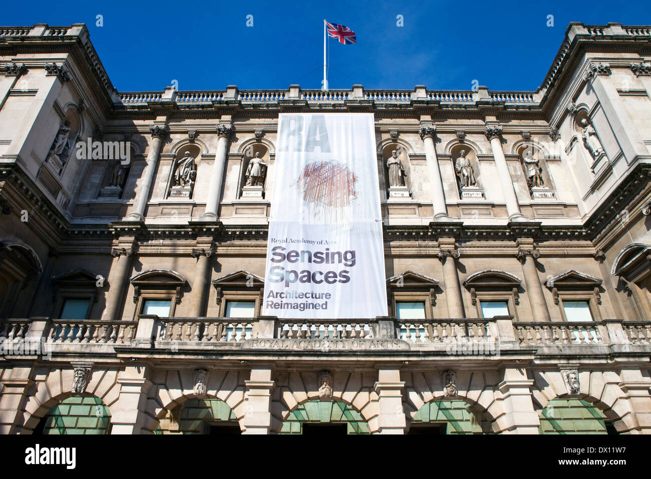 Burlington House in London which houses the Royal Academy of Art Stock Photo Alamy