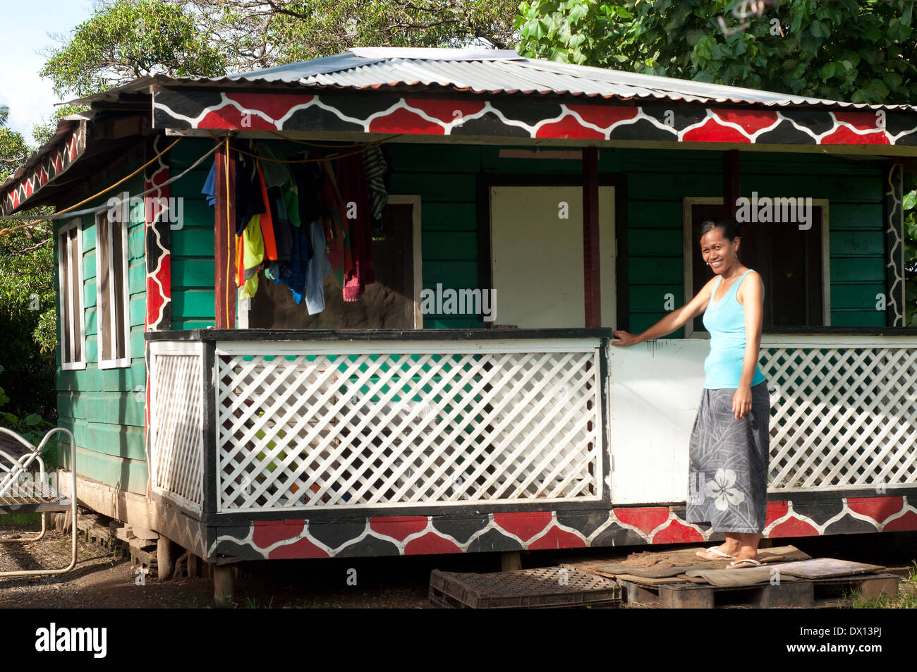 village house, Apia, Samoa Stock Photo Alamy
