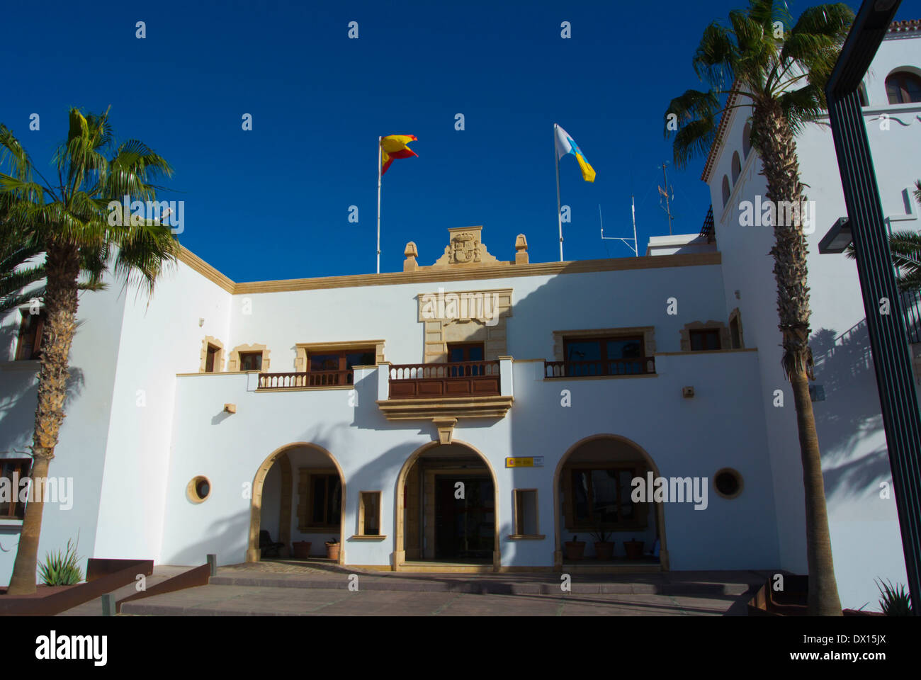 Oficina de Correos, Post office, Puerto del Rosaro, Fuerteventura, the Canary Islands, Spain, Europe Stock Photo