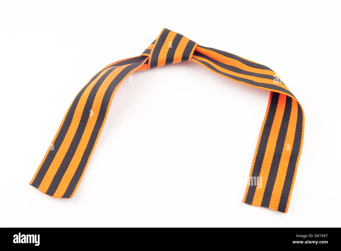 Saint George Riband Ribbon of Saint George isolated on white Stock Photo - Alamy