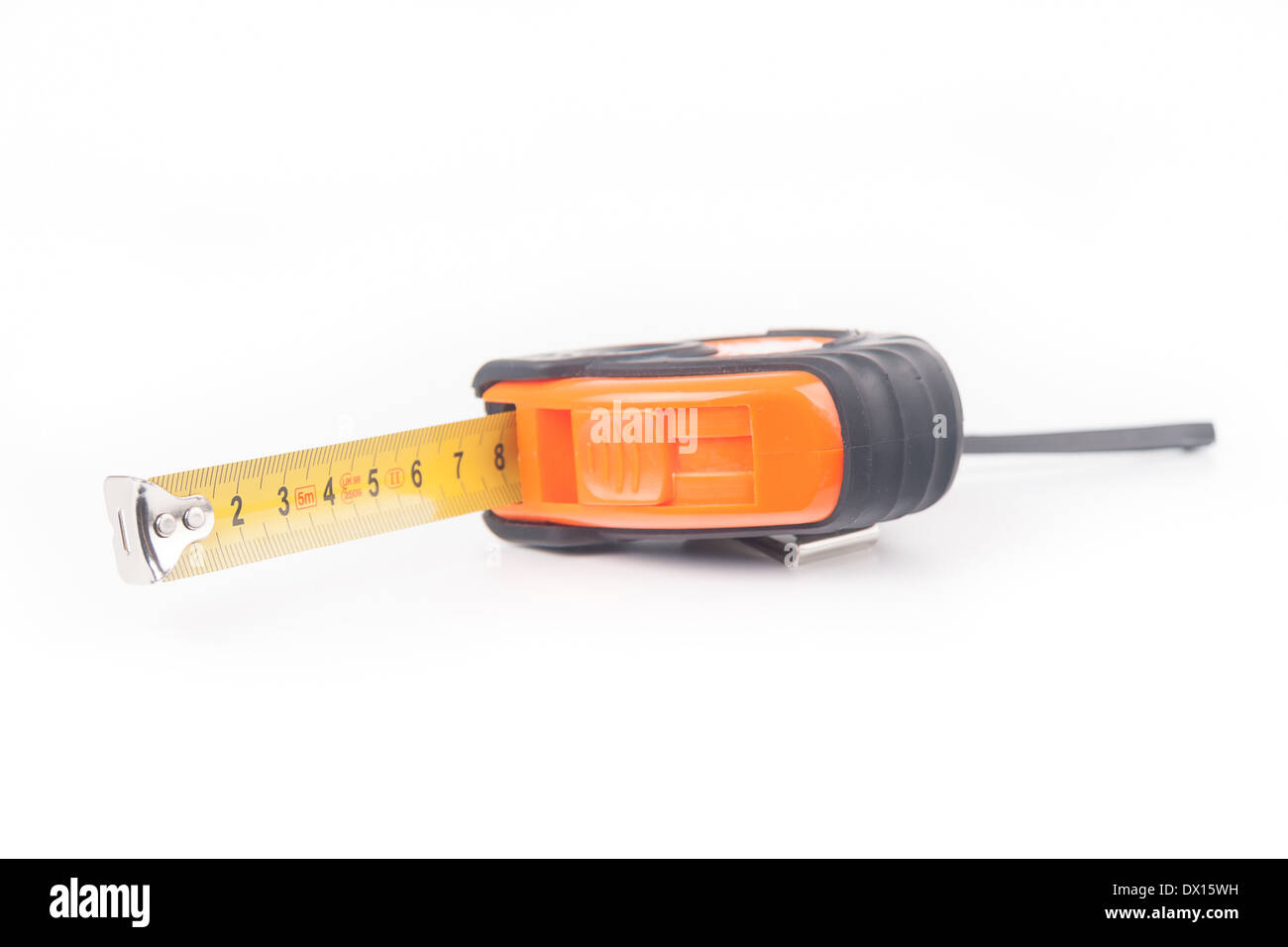 Tape measure isolated on white background Stock Photo - Alamy