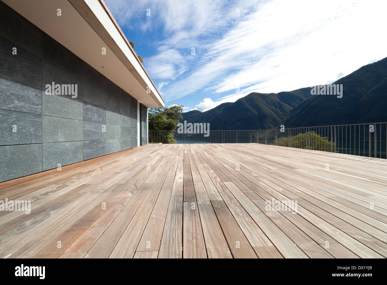 Image showcasing Beautiful penthouse with lake view Stock Photo - Alamy