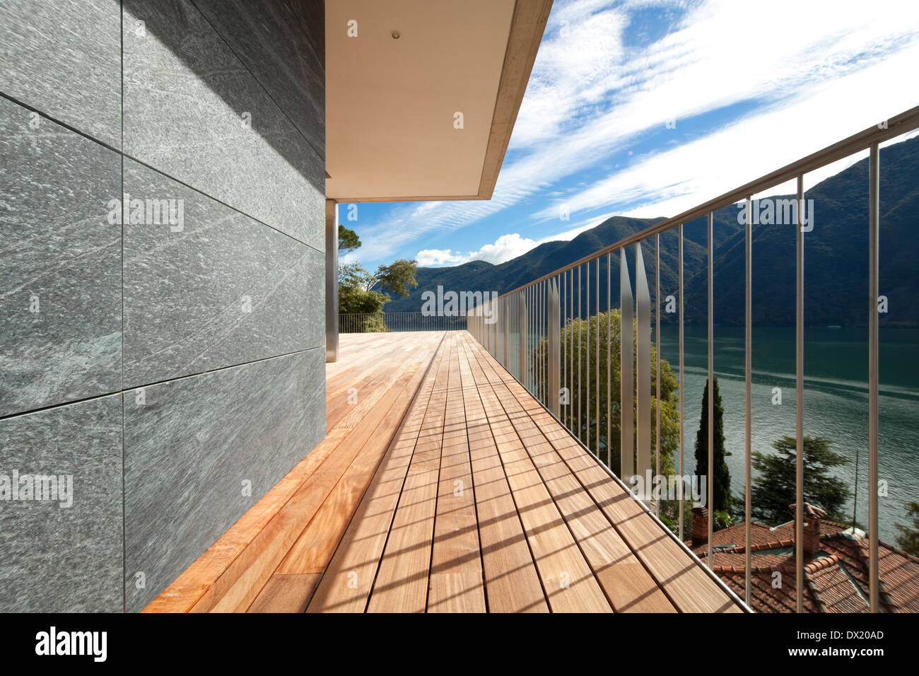 Beautiful penthouse with lake view Stock Photo - Alamy