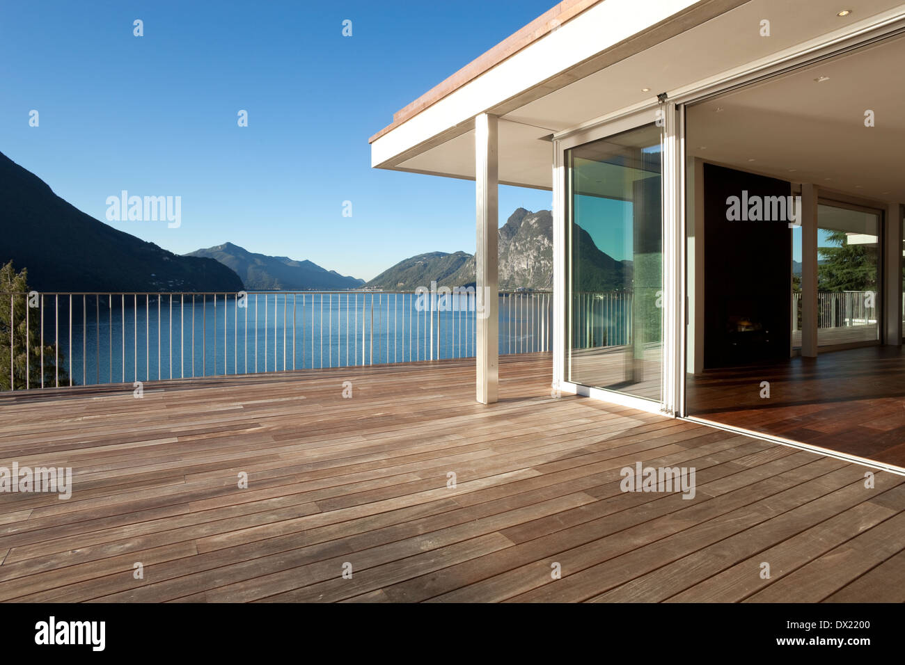 Picture of Beautiful penthouse with lake view Stock Photo - Alamy