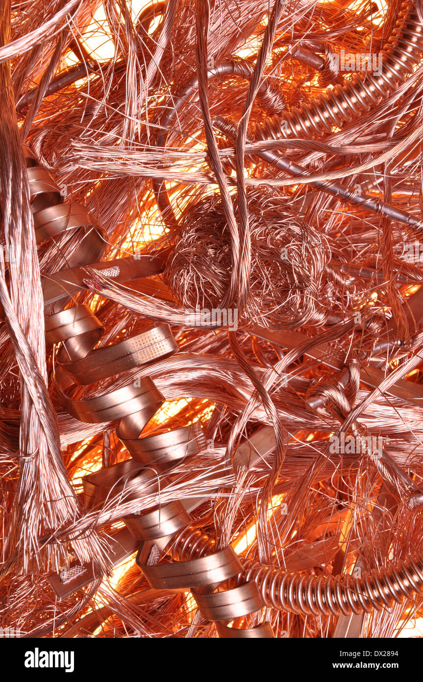 Scrap copper wire Stock Photo Alamy