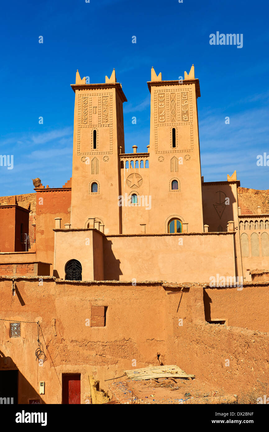 The Glaoui Kasbah's of Tamedaght in the Ounilla valley, Morocco Stock Photo