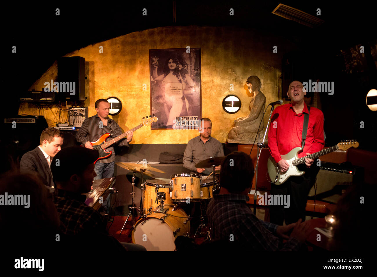 Jazz night at the Jazz & Blues Club U Maleho Glena with a performance of  