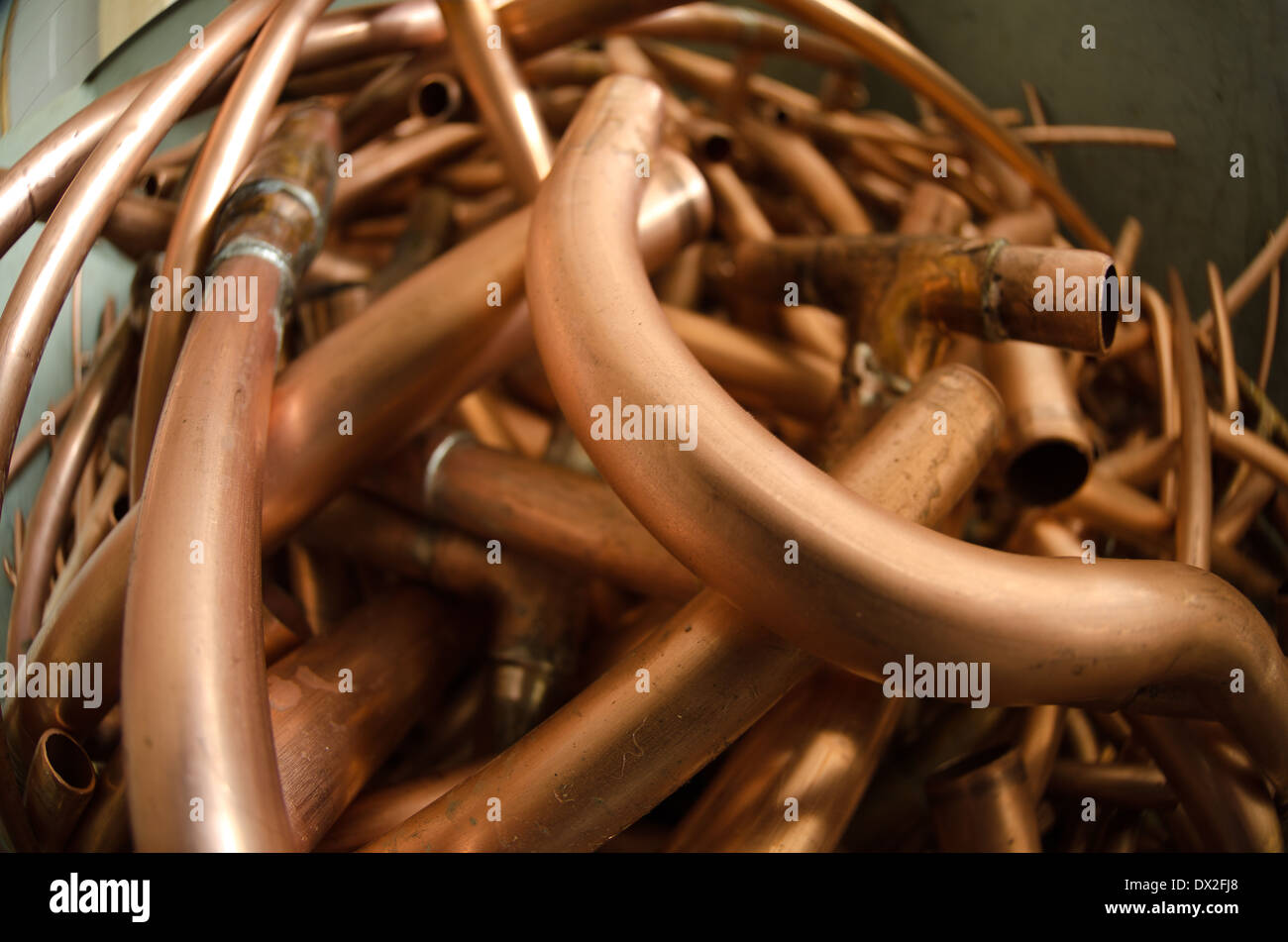 Recycling copper pipe hires stock photography and images Alamy