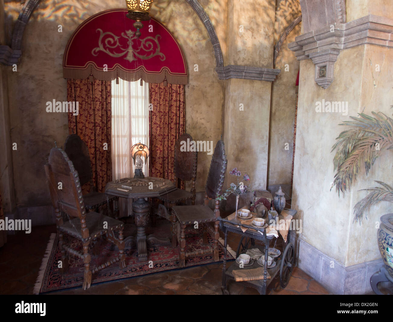 Tower of Terror Lobby, Disney's Hollywood Studios, Orlando Stock Photo