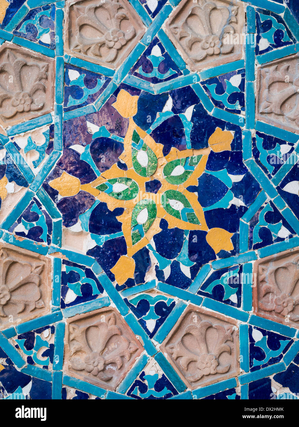 Decoration on the mosque next to the sulfur baths in Tbilisi, Georgia. Stock Photo