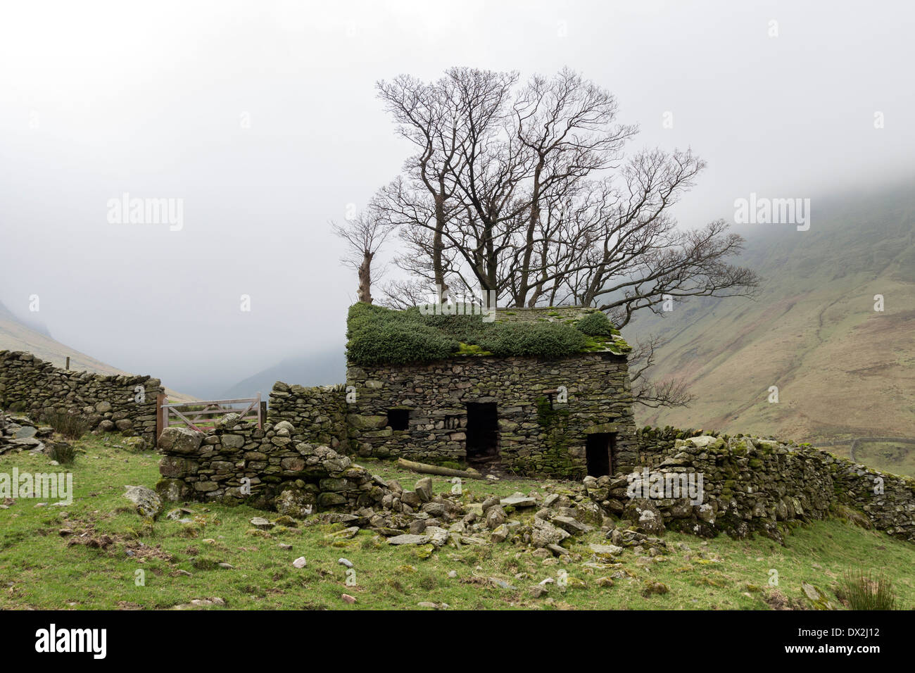 Old Barn Lake District Cumbria England UK Stock Photo