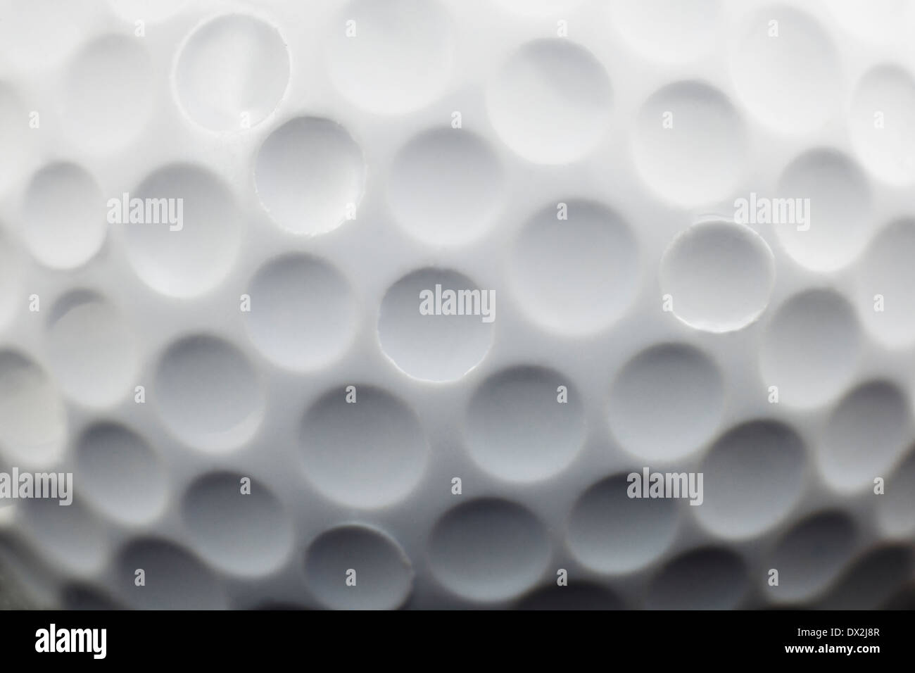 close up view showing dimples on a golf ball Stock Photo Alamy