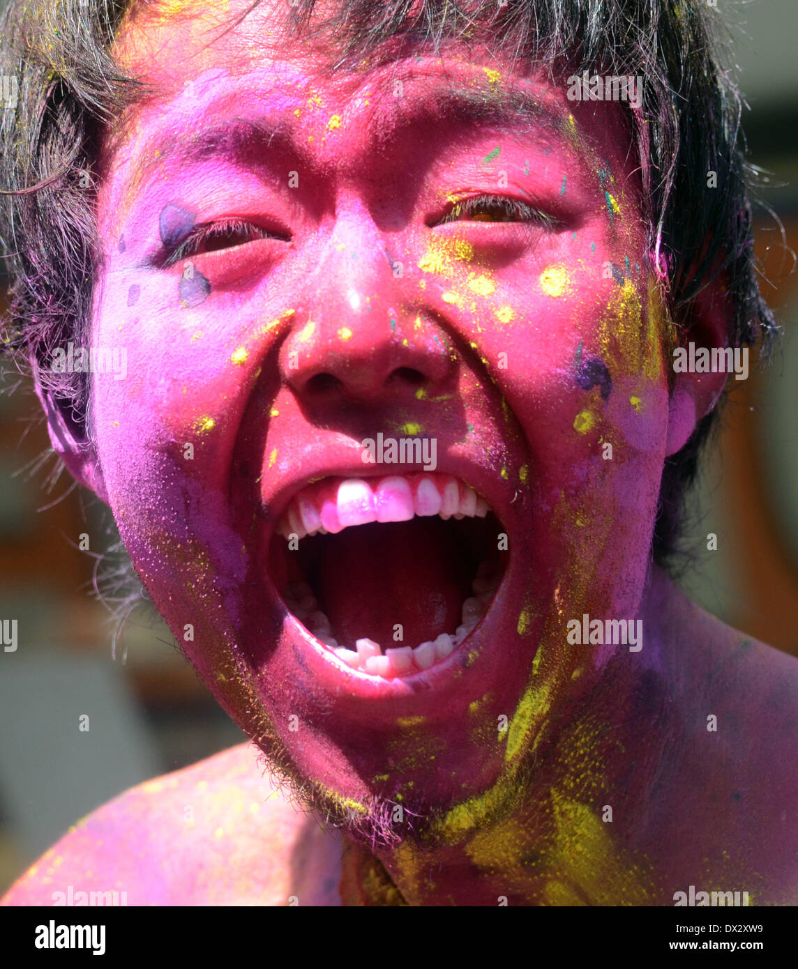 foreigner in india holi