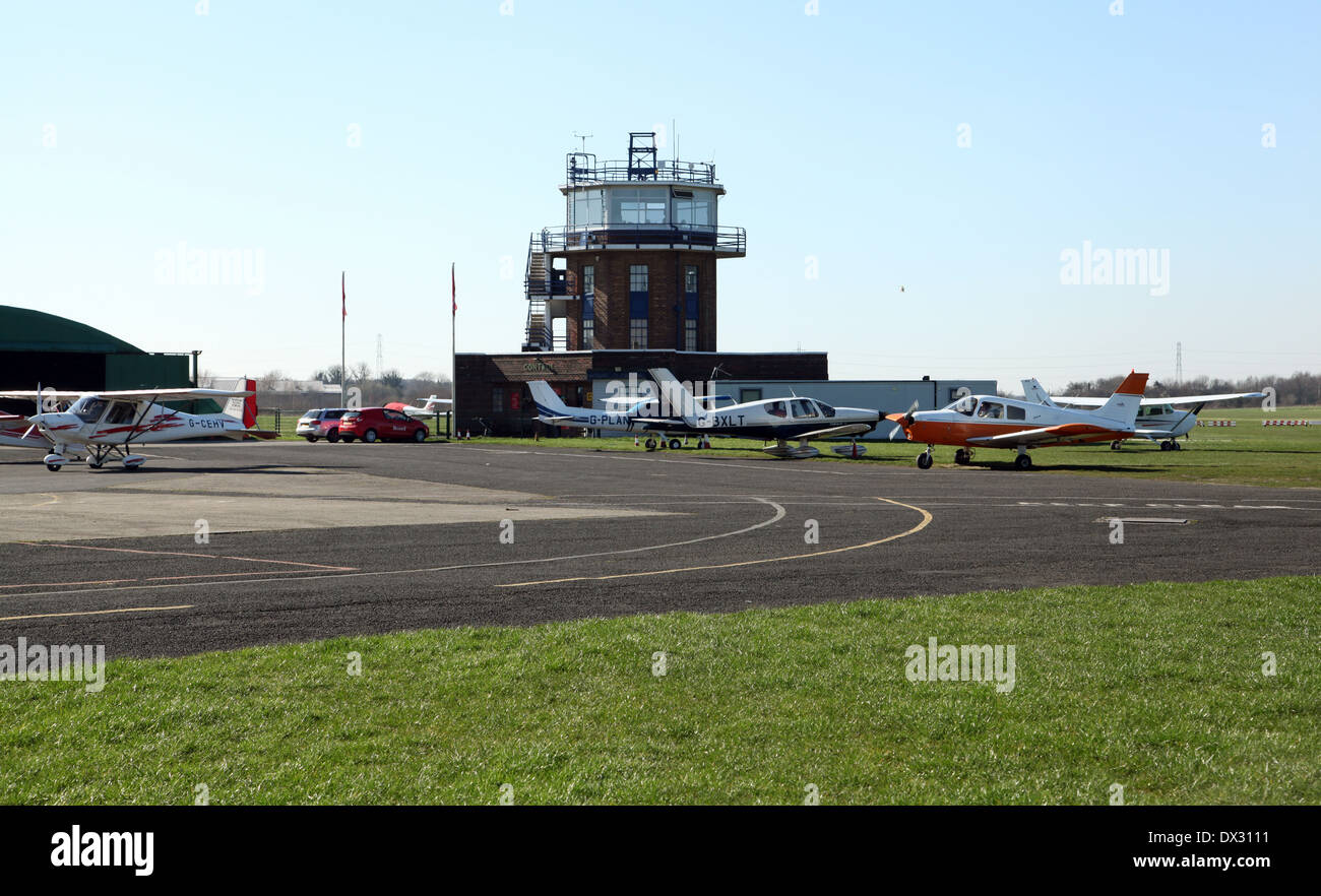 Barton Aerodrome, Manchester City Airport Stock Photo