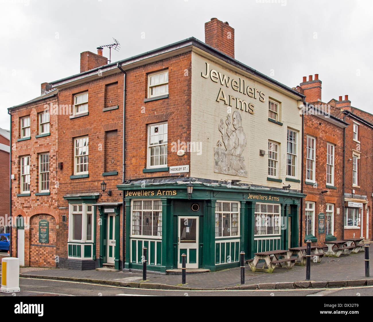 Jewellers Arms pub in the Jewellery Quarter Birmingham UK Stock Photo
