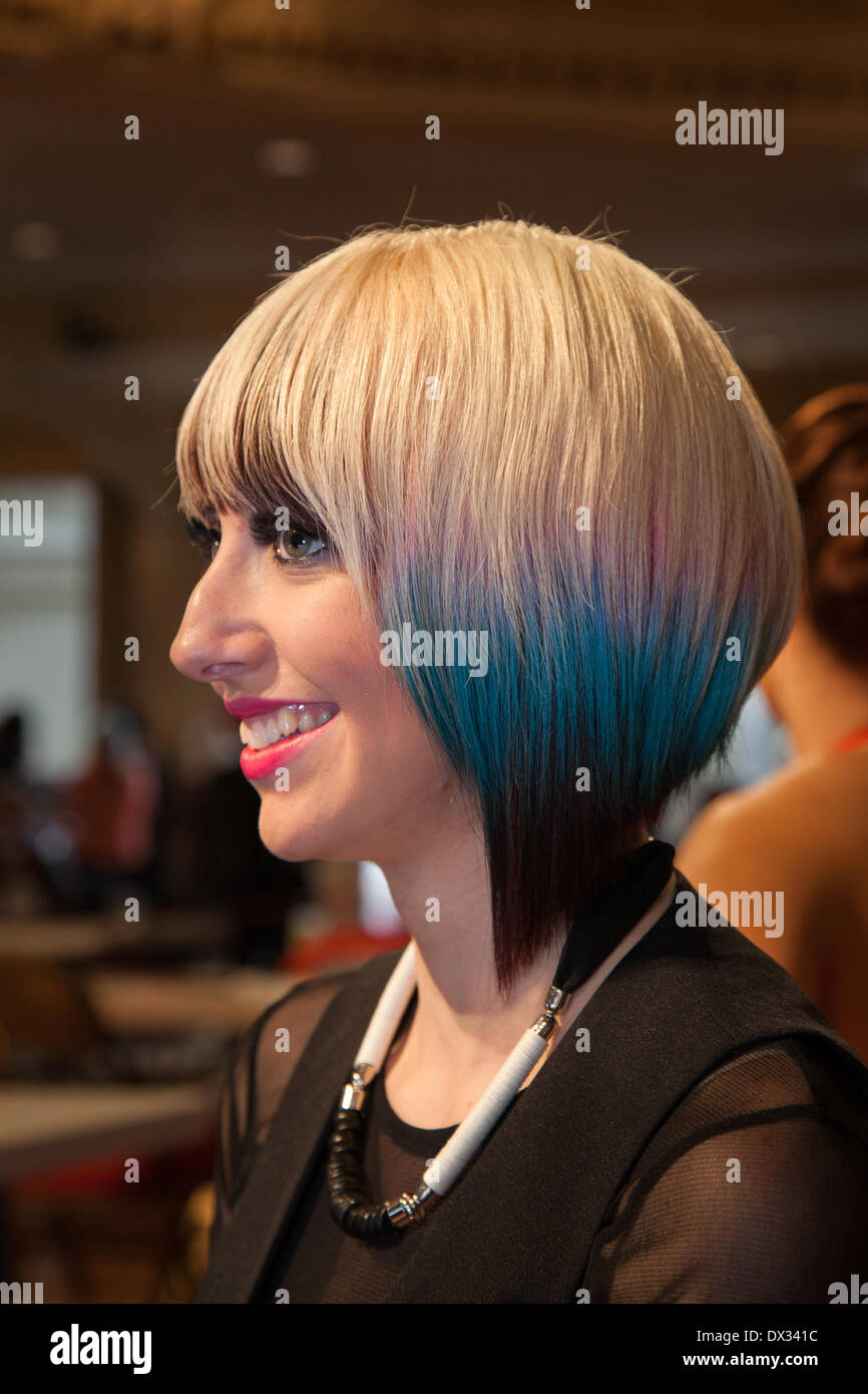 Blackpool, UK . 17th Mar, 2014. Loran Clague from Gloucester , at the