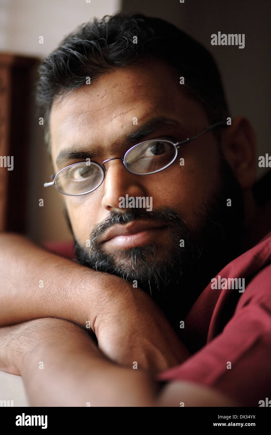 Moazzam Begg photographed in October 2007 at his home in Birmingham, UK Stock Photo