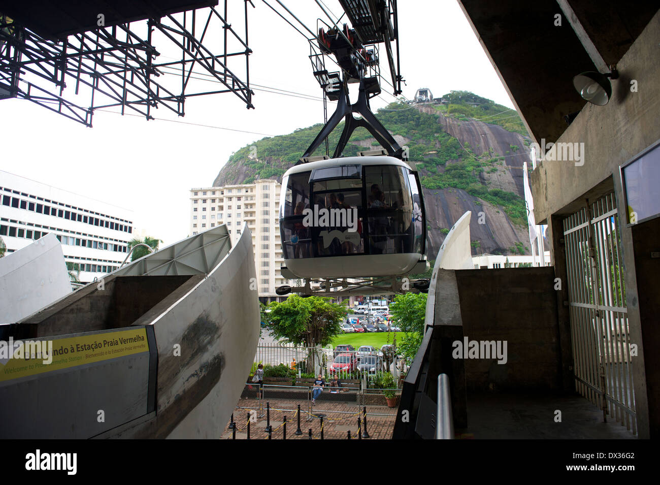 Brazil Rio de Janeiro Cable car Stock Photo Alamy