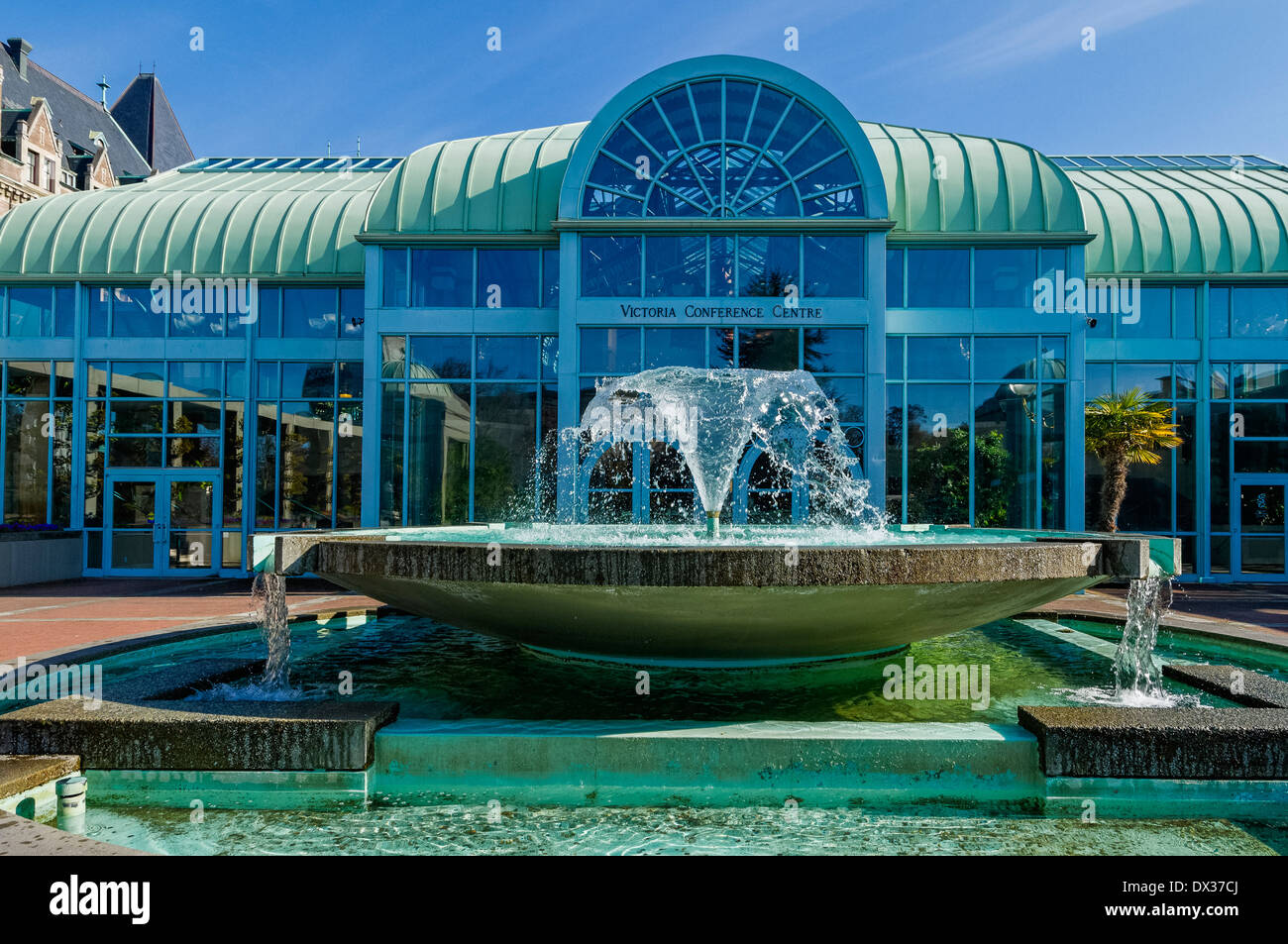 Center fountain victoria conference centre hires stock photography and