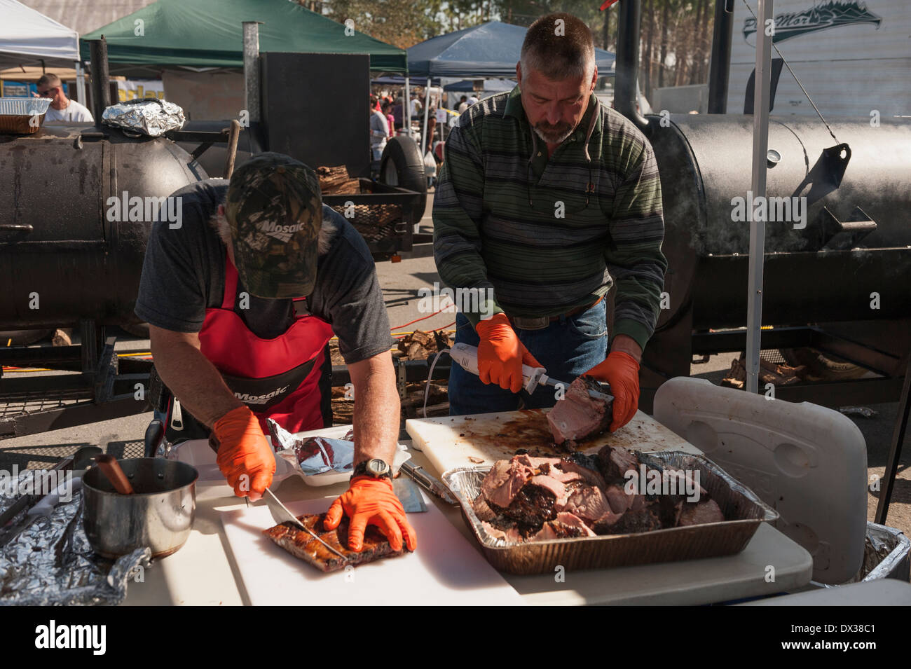 Lakeland Florida annual BBQ Pig Festival Competition sponsored by
