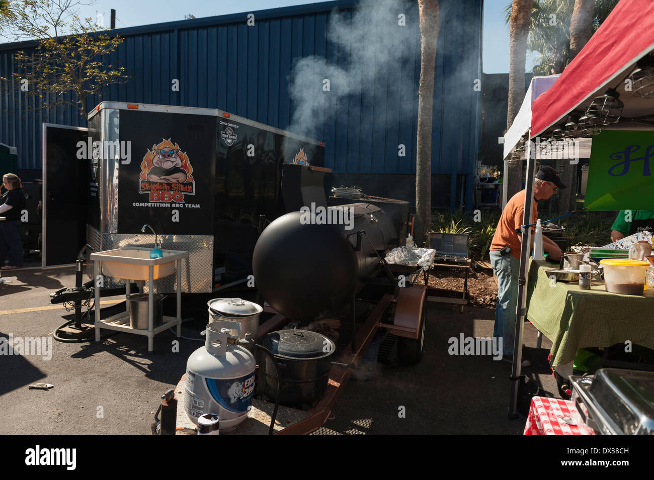 Lakeland Florida annual BBQ Pig Festival Competition sponsored by