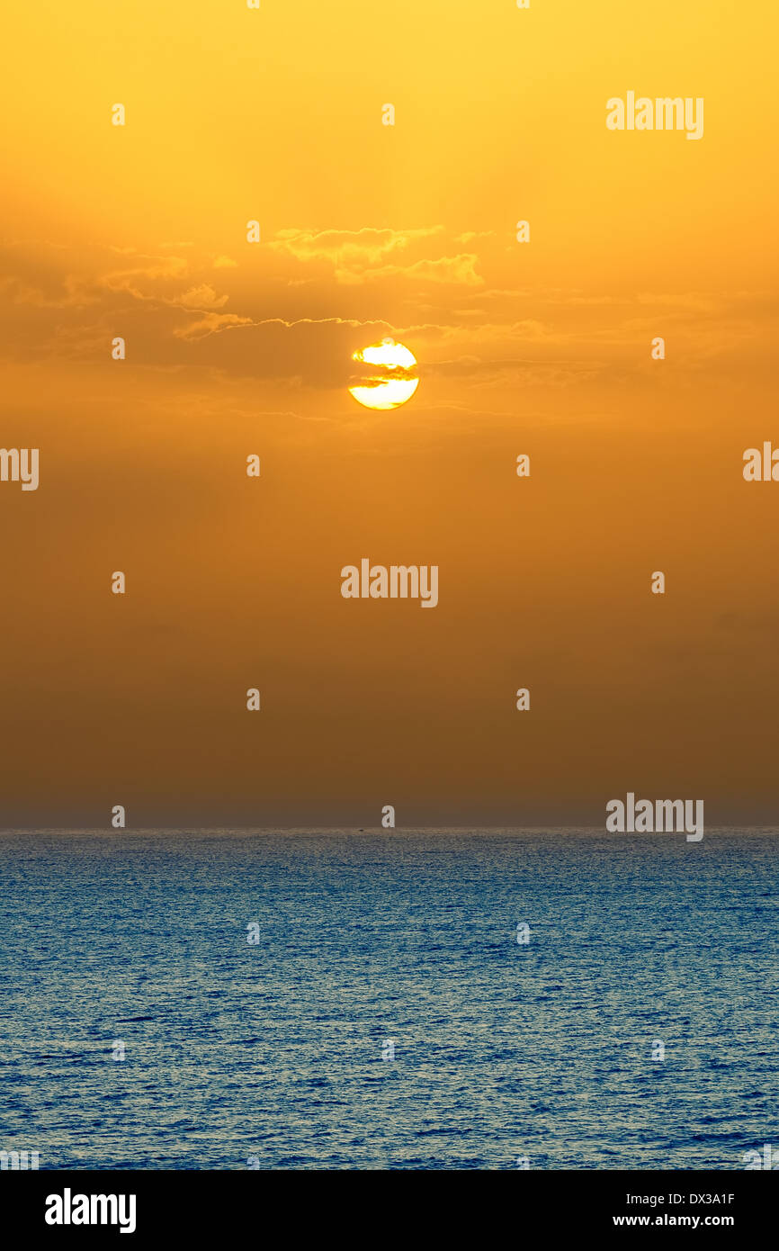 Sunrise over Atlantic ocean Stock Photo - Alamy