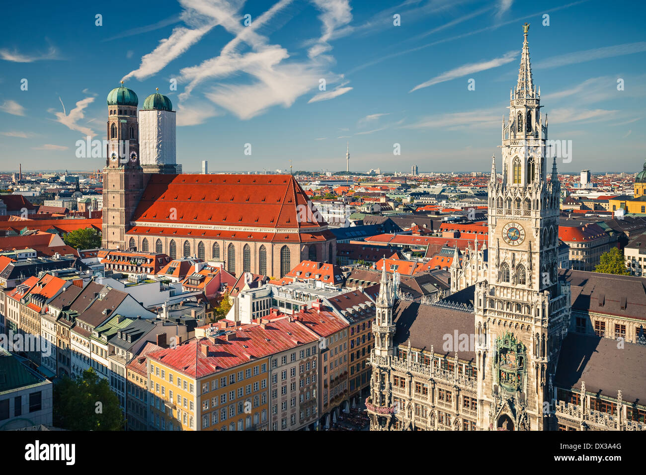 Aerial view of Munchen Stock Photo