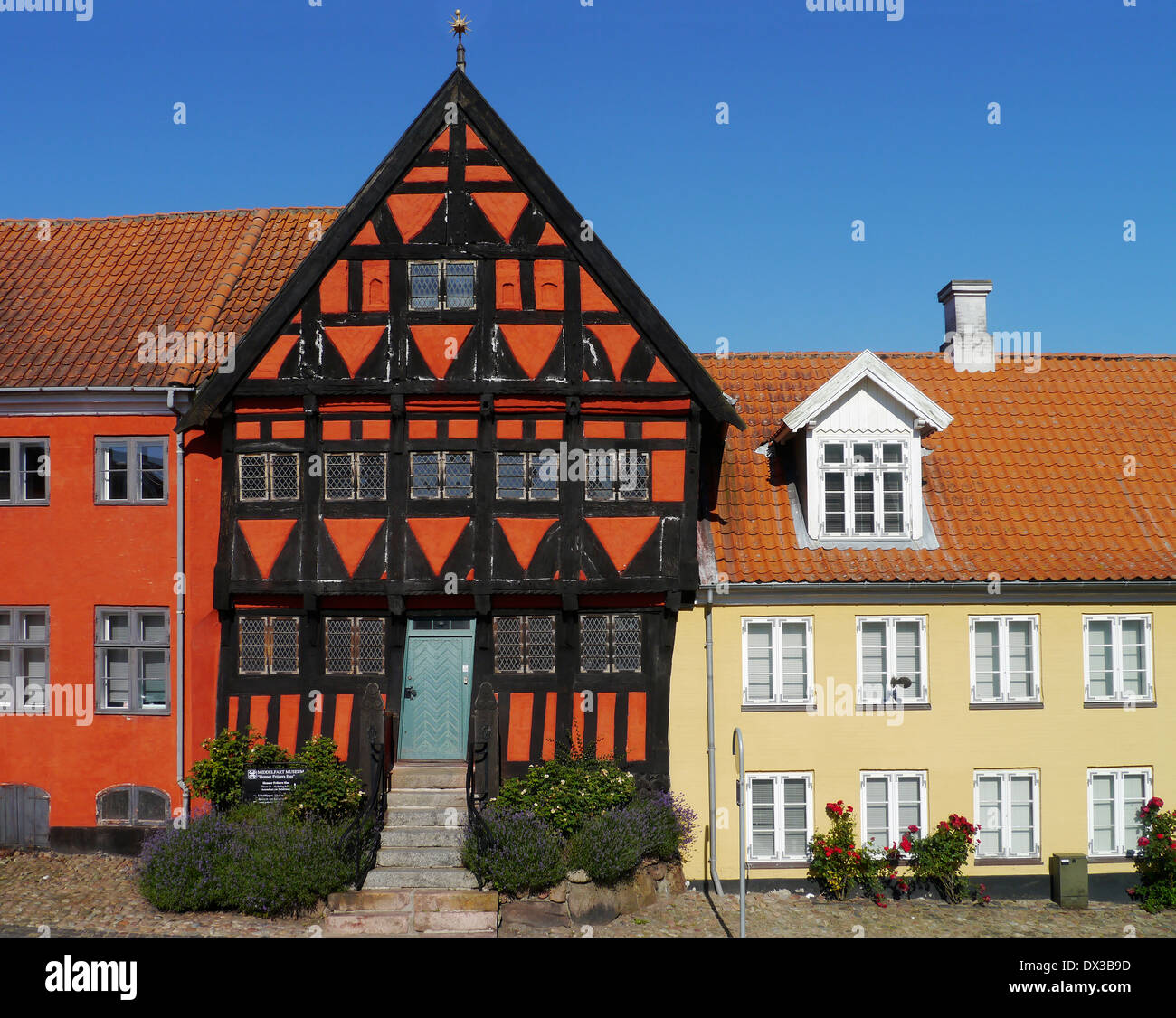 henner friisers hus, middelfart, funen, denmark Stock Photo