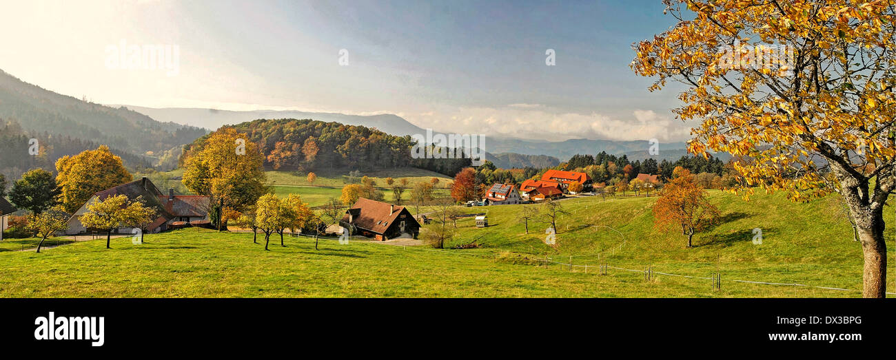 autumn, village, in the black forest, Germany Stock Photo