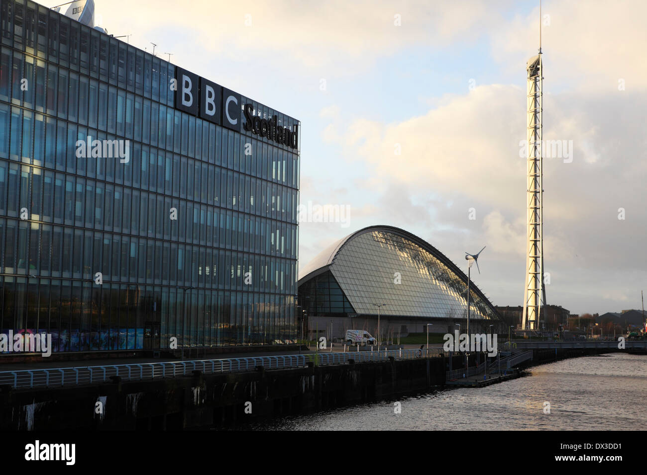 The BBC Scotland building in Glasgow, Scotland. Stock Photo