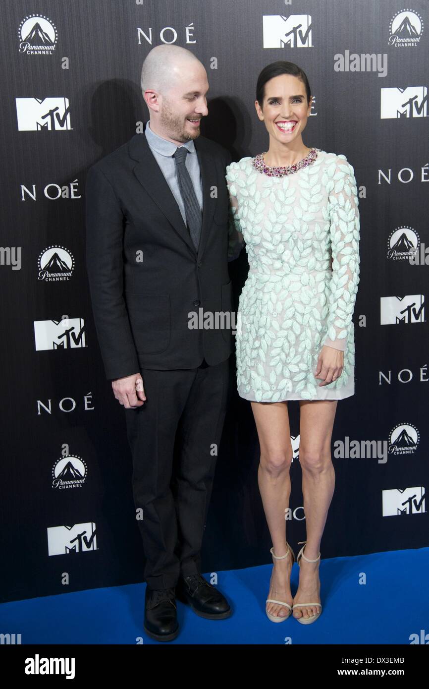Madrid, Spain. 17th Mar, 2014. Director Darren Aronofsky and Actress Jennifer Connelly attends the premiere of 'Noah' at Palafox Cinema on March 17, 2014 Credit:  Jack Abuin/ZUMAPRESS.com/Alamy Live News Stock Photo