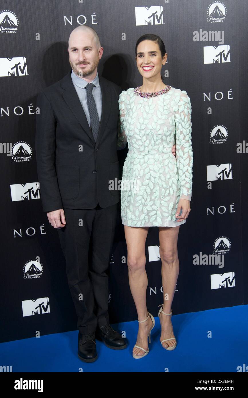 Madrid, Spain. 17th Mar, 2014. Director Darren Aronofsky and Actress Jennifer Connelly attends the premiere of 'Noah' at Palafox Cinema on March 17, 2014 Credit:  Jack Abuin/ZUMAPRESS.com/Alamy Live News Stock Photo