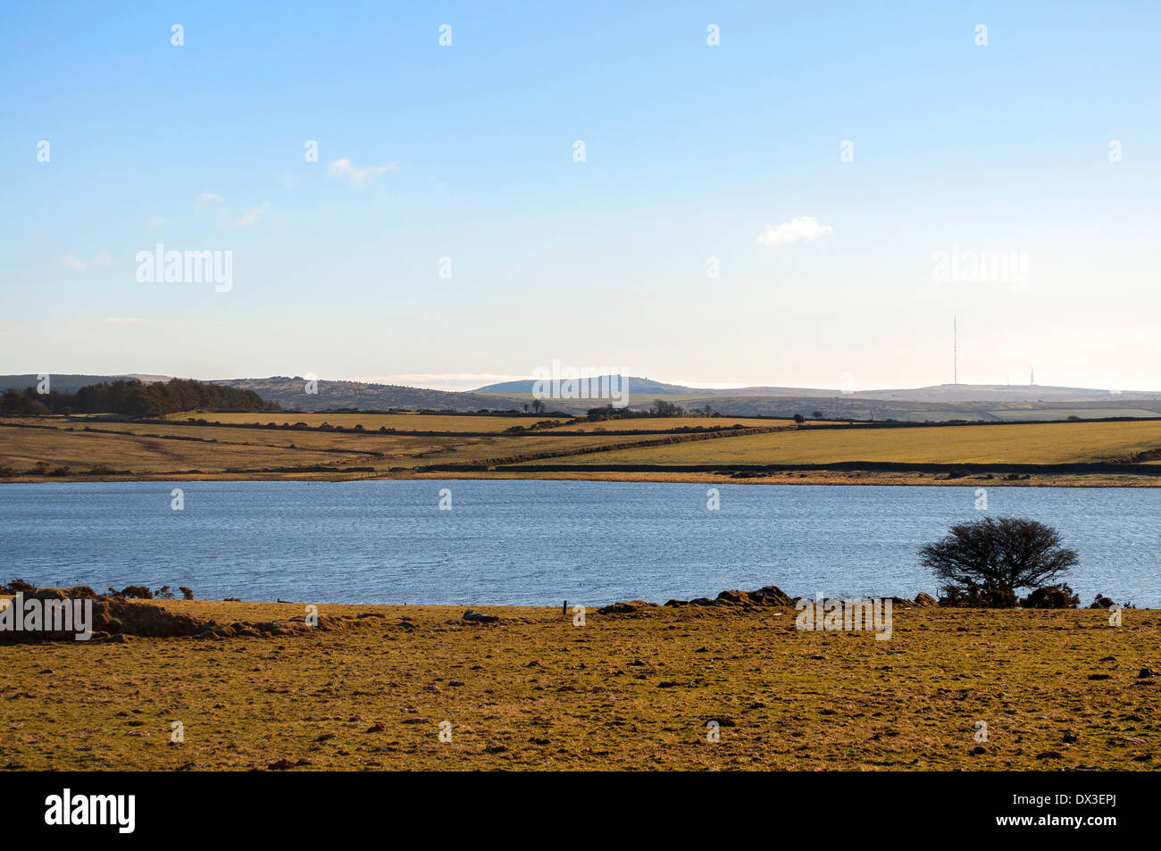 Dozmary Pool on Bodmin Moor in Cornwall, UK Stock Photo - Alamy