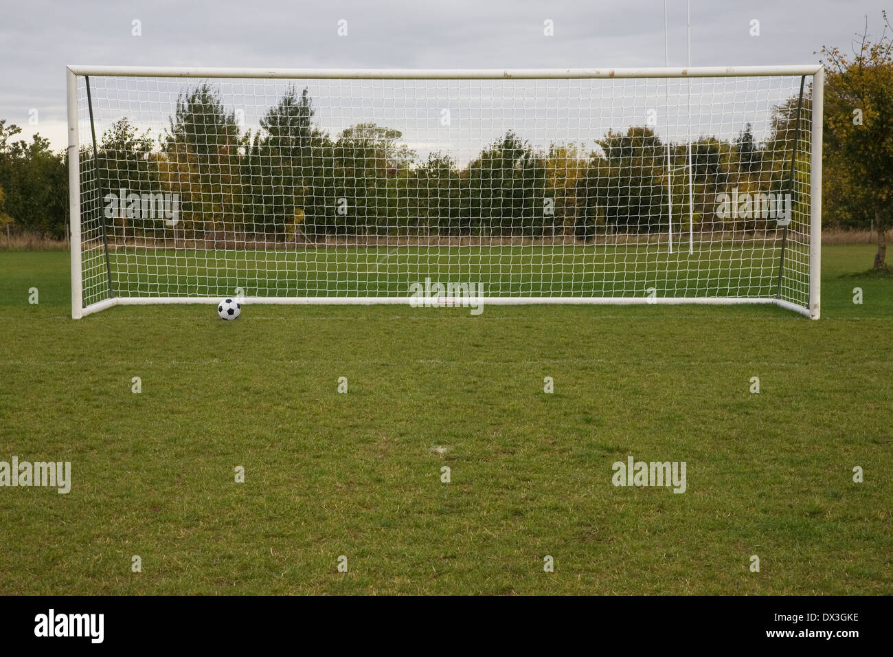 football goal posts Stock Photo Alamy