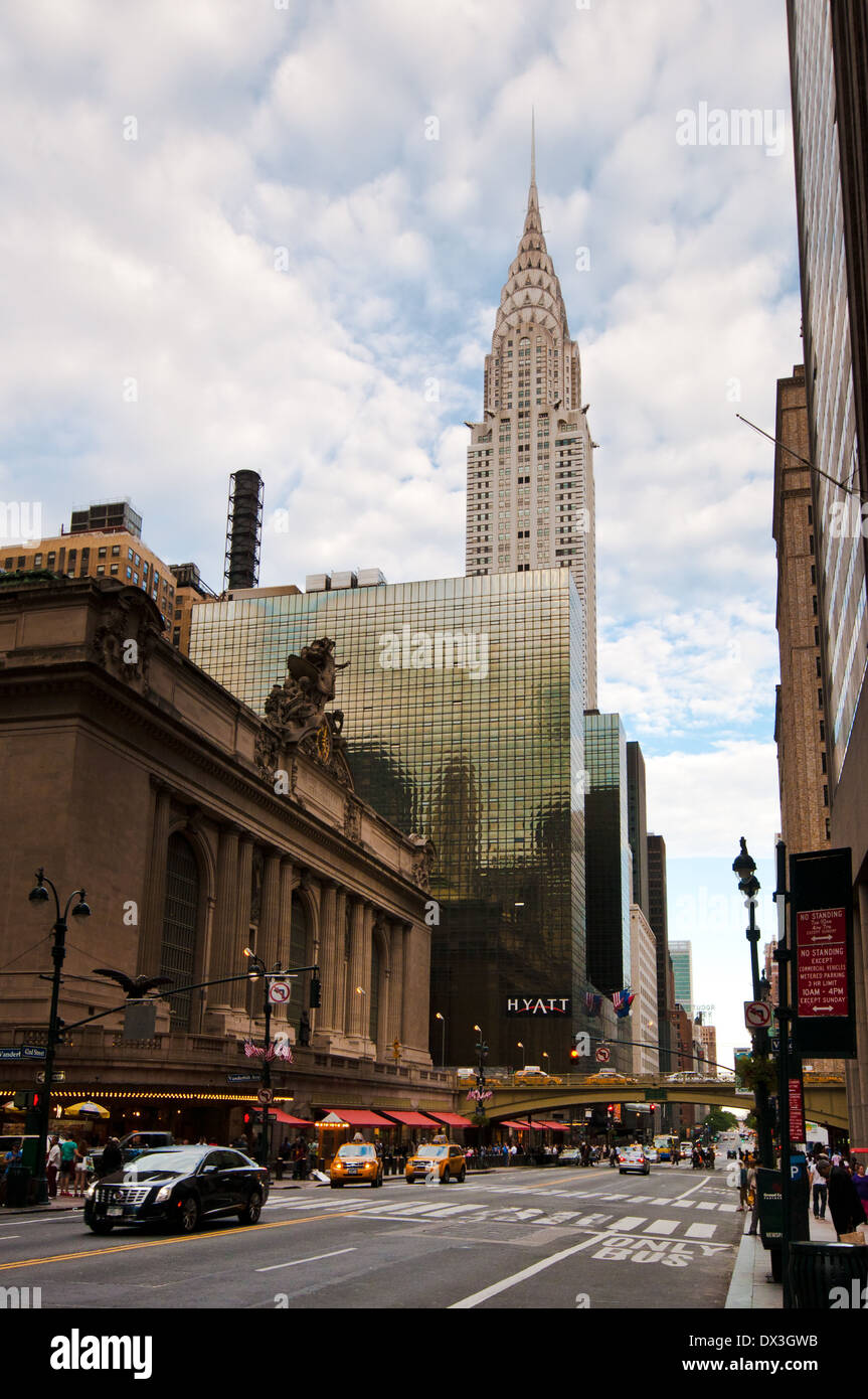 Chrysler building and Grand Central station, New York City, USA Stock Photo