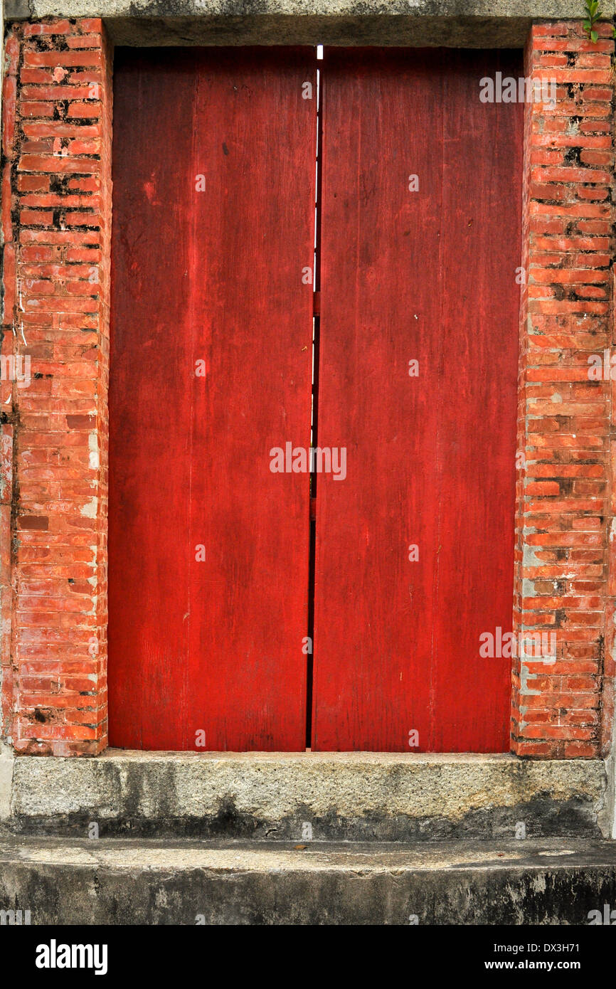 Traditional Chinese door. Stock Photo