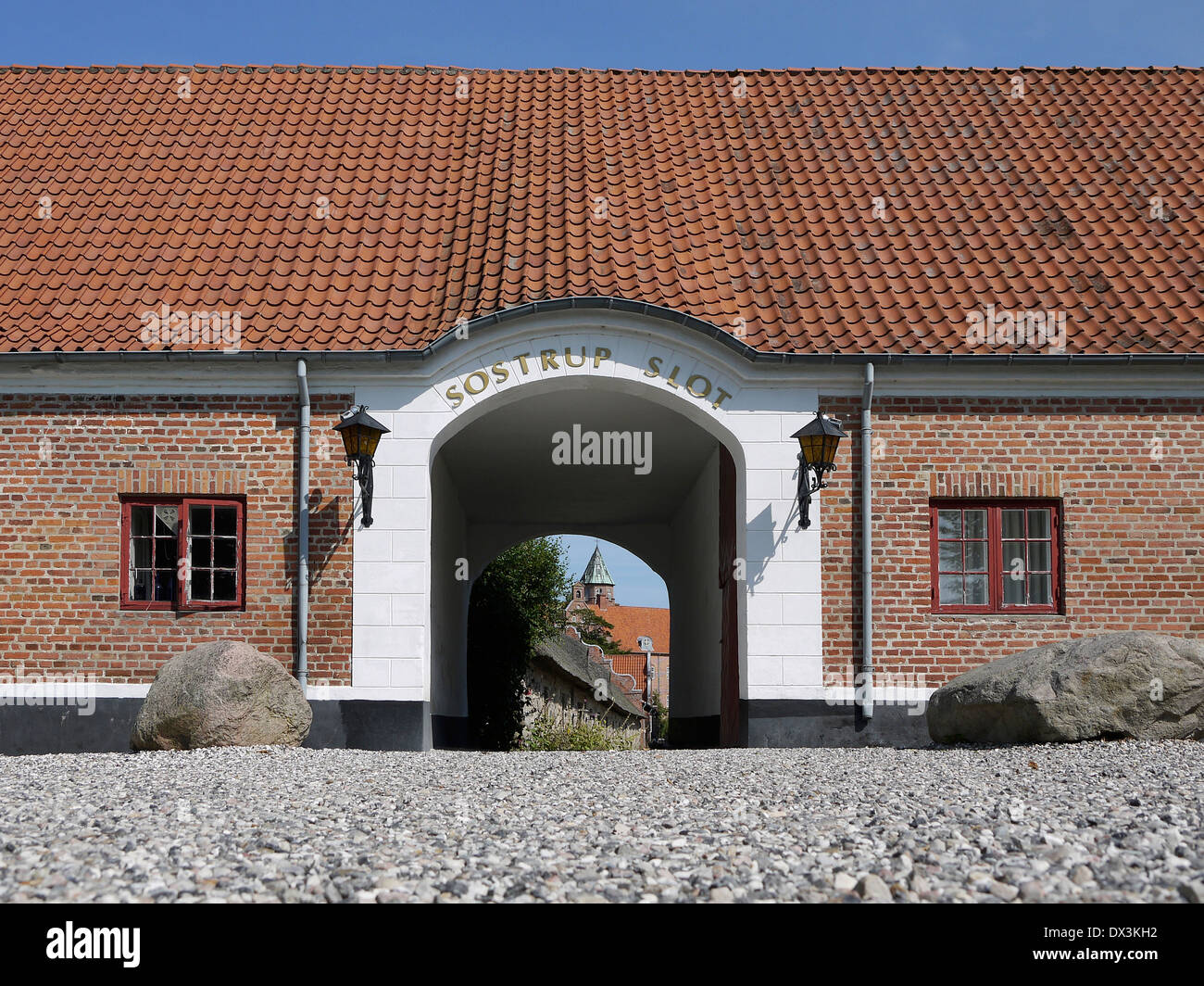 sostrup slot in gjerrild, jutland, denmark Stock Photo