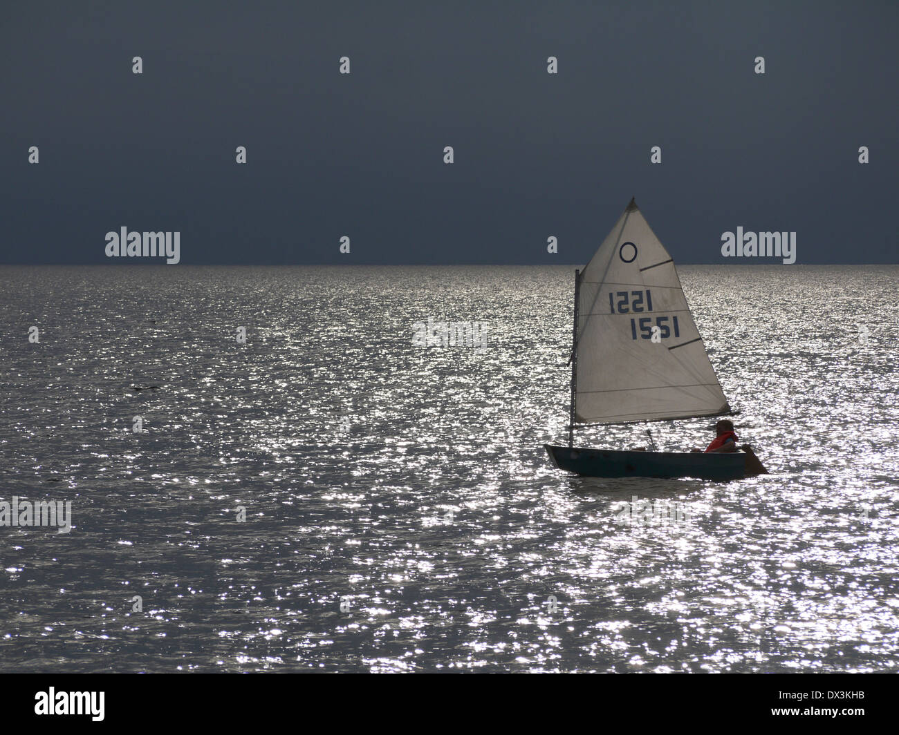 sailing in baltic sea, denmark Stock Photo