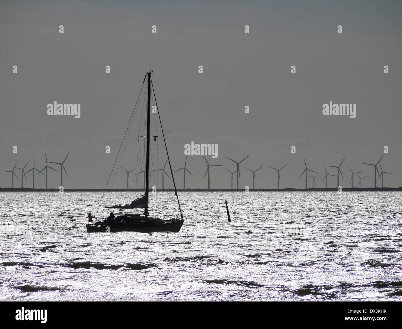 sailing in the baltic sea Stock Photo